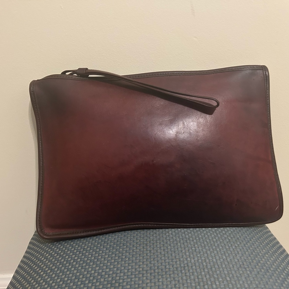 Coach 9555 Dark Burgundy Slim Clutch